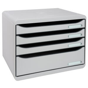 Exacompta Big-Box Plus quer 4 Laden grau