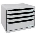 Exacompta Big-Box Plus quer 4 Laden grau