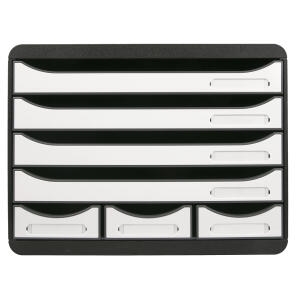 Exacompta STORE-BOX MINI 7 Schbl sw/weiss glo