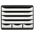 Exacompta STORE-BOX MINI 7 Schbl sw/weiss glo