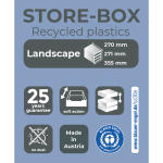 Exacompta STORE-BOX MINI 7 Schbl sw/weiss glo
