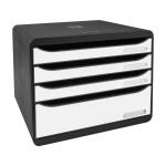 Exacompta BIG-BOX QUER MAXI 4 Schbl sw/we