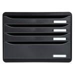Exacompta Big-Box Plus quer 4 Laden schwarz