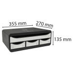 Exacompta TOOLBOX MINI 4 Schbl sw/weiss gloss