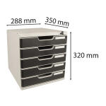 Exacompta Modulo A4  Ltgr/Sw m Schloss