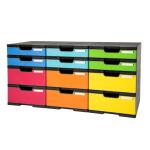 Exacompta MODULODOC 12-Fach m Lade Sw/Gr/Harl