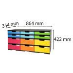 Exacompta MODULODOC 12-Fach m Lade Sw/Gr/Harl