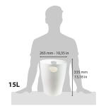 Exacompta ECOBIN Papierkorb weiß