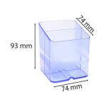 Exacompta Pen-Cube Stifte-Box eisblau transl