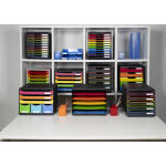 Exacompta Pen-Cube Stifte-Box karminrot