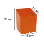 Exacompta Pen-Cube Stifte-Box mandarine