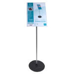 Exacompta Bodenständer ACRYL/ALU A3 Hoch sw