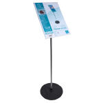 Exacompta Bodenständer ACRYL/ALU A3 Hoch sw