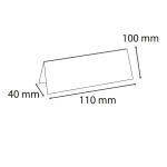 Exacompta Pack 10 Tischnamenschildr gefalt A7