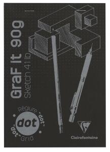 Clairefontaine GraFiT DOT A5 80Bl 90g schwarz
