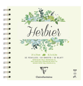 Clairefontaine Herbarium spir 21x21cm 180g 32Bl