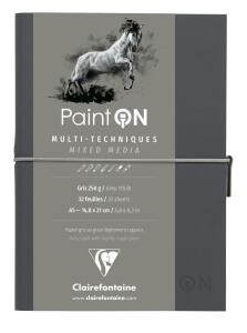 Clairefontaine PaintON Heft Fadenb 64S 250g grau