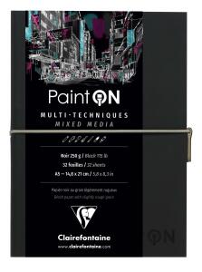Clairefontaine PaintON Heft Fadenb 64S 250g sw