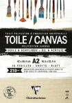 Clairefontaine Toile Sand 210g Kopfgeleim 10Bl A2