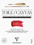 Clairefontaine Blck Toile F de Lys 345g 10Bl 30x40