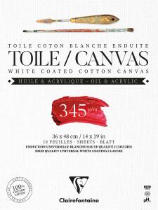 Clairefontaine Blck Toile F de Lys 345g 10Bl 36x48