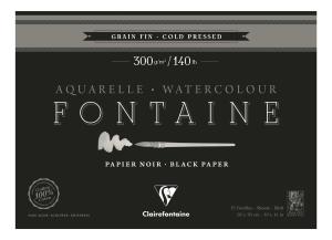 Clairefontaine Aquabl Fkorn FONsw 300g 26x36 15Bl