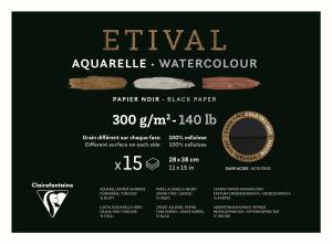Clairefontaine Aquabl 2körn ETI sw 28x38 15B 300g