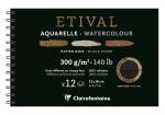 Clairefontaine Aquabl 2körn ETI sw 12x18 12B 300g
