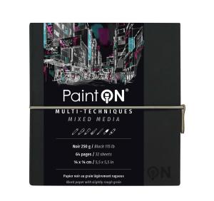 Clairefontaine PaintOn Fadenb 14x14 64S sw 250g