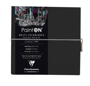 Clairefontaine PaintOn Fadenb 19x19 64S sw 250g