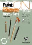 Clairefontaine Block PaintOn grüngrau A4 30Bl 250g
