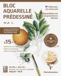 Clairefontaine Block Motive Botanik 15Bl 300g 24x30