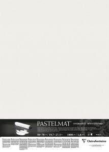Clairefontaine Pastelmat 50x70cm 5Bl Weiß