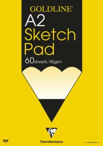 Clairefontaine Goldline sketch pad A2 60sh 95g