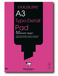 Clairefontaine Typo/Detailed pad A3 50 sheets