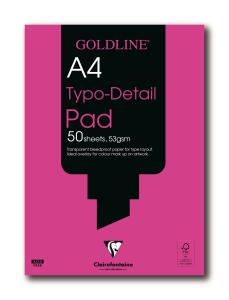Clairefontaine Typo/Detailed pad A4  50 sheets