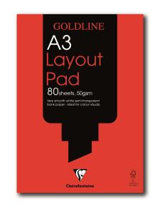 Clairefontaine Gololine Layout pad 80sh A3 50g
