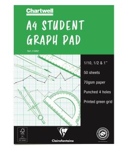 Clairefontaine Goldlgraph 50sh A4  1/2 & 1"70g 4H