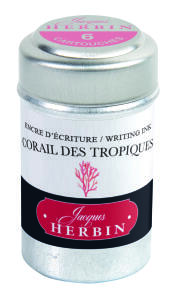 Herbin Dose mit 6 Patronen corail tropique