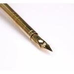 Herbin Gänsefeder 28cm Metallfeder blau
