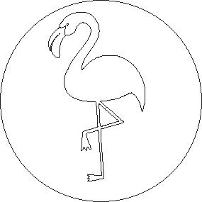 Herbin Siegel, Motiv Tropisch Flamingo