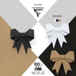 Clairefontaine Origami 100Bl 20x20 Sort Neutral