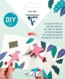 Clairefontaine POP-UP Karte 135x135+Umschl Glückw