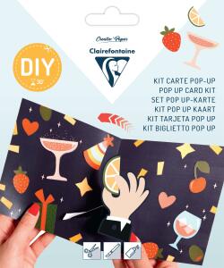 Clairefontaine POP-UP Karte 135x135+Umschl Party