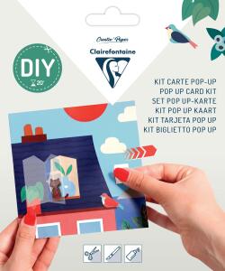 Clairefontaine POP-UP Karte 135x135+Umschl Ferienh