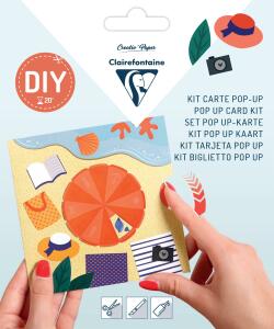 Clairefontaine POP-UP Karte 135x135+Umschl Ferien
