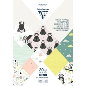 Clairefontaine Block Faultier A4 20Bl 200g sort