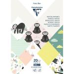 Clairefontaine Block Faultier A5 20Bl 200g sort