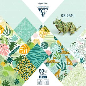 Clairefontaine Origami 60Bl 15x15 exotisch Frische