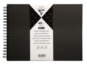 Clairefontaine Album personalisieren 40Bl sw 32x24